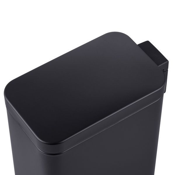купить Відро для сміття з плавним закриттям прямокутне MIXXUS PREMIUM QUADRO-TC0105 BLACK 5 л (колір чорний) (MI7061) фото