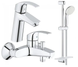 Набор смесителей Grohe Eurosmart M-Size для ванной (123246M) 123246M фото 1