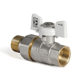 купити Кран з американкою 1/2" (Koer KR.227.W) білий (KR0015) фото