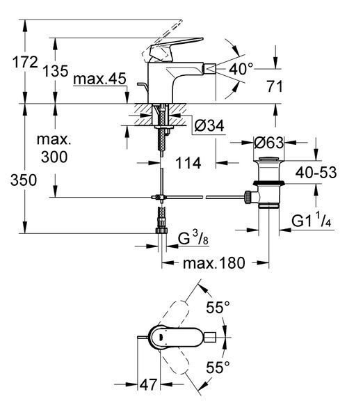 купити Змішувач для біде Grohe Eurosmart Cosmopolitan (32839000) фото