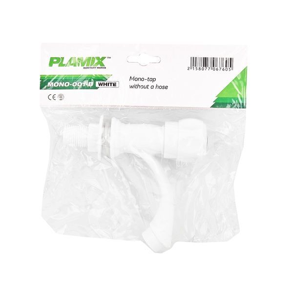 купити Кран для холодної води Plamix Mono-001-B White (PM0676) фото