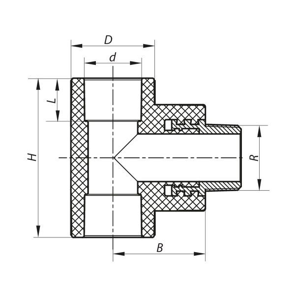 купити Трійник ЗР 32x3/4M PPR Koer K0111.PRO (KP0132) фото