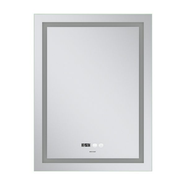 купити Дзеркало MIXXUS PREMIUM FLASH MR21-60x80 з LED Touch, Anti-fog, димером, рег. яскравості, годинником (MP6617) фото