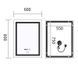 Дзеркало MIXXUS PREMIUM FLASH MR21-60x80 з LED Touch, Anti-fog, димером, рег. яскравості, годинником (MP6617) MP6617 фото 11