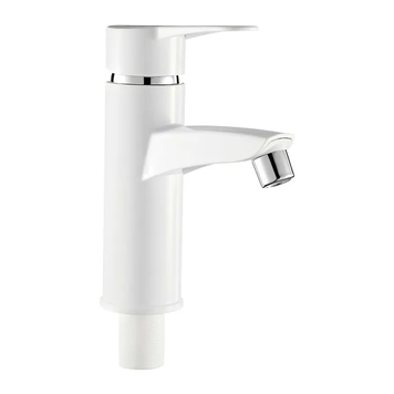 купить Змішувач для умивальника PLAMIX SERGIO-001(W) WHITE (з підведенням) (Колір білий) (PM0607) фото