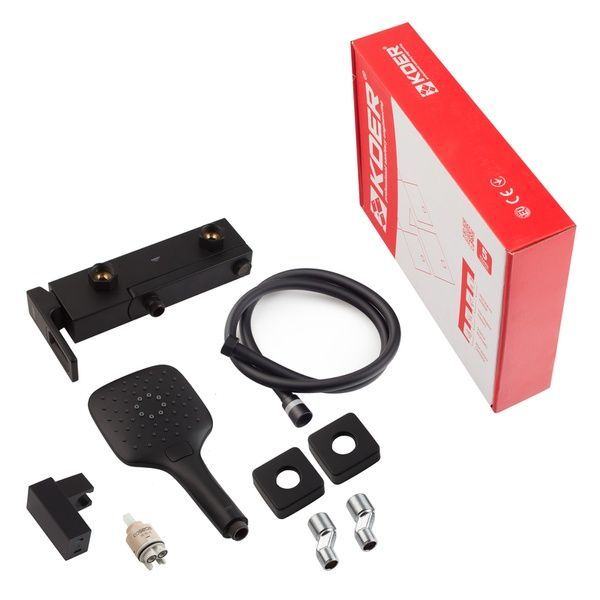 купить Смеситель для ванны с коротким изливом KOER KB-41009-05 (Цвет черный) (KR6018) фото