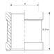 Муфта Koer KF.C06.WN - 1/2'' (Без никеля) (KR3025) KR3025 фото 3