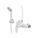 Змішувач для душової кабіни Plamix Cezar-003 SET White (з шлангом, лійкою та кронштейном) (PM0665) PM0665 фото 1