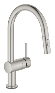 купить Сенсорний змішувач для кухні з висувним виливом Grohe Minta Touch (31358DC2) фото