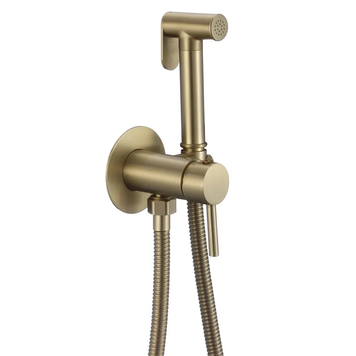 купити Змішувач для гігієнічного душу Mixxus Premium Hans 002-A Inner Brushed Gold з лійкою (Матове золото) (MI6922) фото
