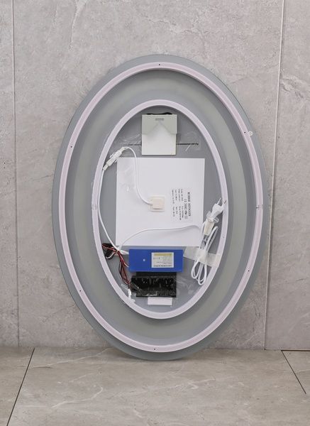 купить Дзеркало MIXXUS PLAIN MV02-50x70 з LED Touch, Anti-fog, димером, рег. яскравості, годинником (MI6010) фото