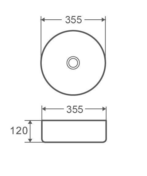 купить Раковина накладна MIXXUS PREMIUM TOPPER-0101 355х355х120mm (MP6489) фото
