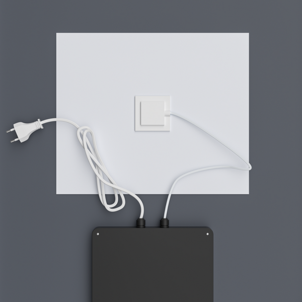 купить Дзеркало MIXXUS PREMIUM BEVEL MA02-90x65-REVERSE з LED Touch, Anti-fog, димером (3-6,5kK) (MP6641) фото