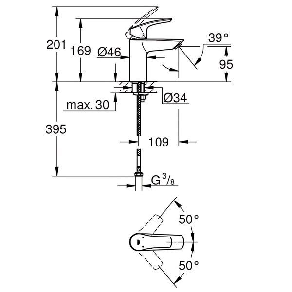 купить Набір змішувачів для ванни Grohe Eurosmart (UA123302S0) фото