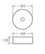 Раковина накладна MIXXUS PREMIUM TOPPER-0101 355х355х120mm (MP6489) MP6489 фото 2