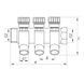 Коллектор теплого пола Koer KR.1124-2 1&rdquo;x2 ways (KR2832) KR2832 фото 2