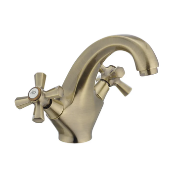 купить Змішувач для умивальника MIXXUS PREMIUM RETRO BRONZE-161 (Колір бронза) (MI1650) фото