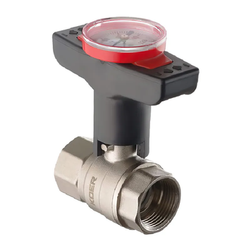 купить Кран шаровый с пластиковой ручкой и термометром Koer KR.240 - 1" ГГ (KR3119) фото