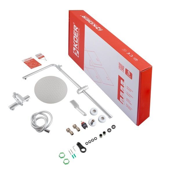 купить Душевая колонна со смесителем KOER KB-52028-01, 2 функции (Цвет хром) (KR5309) фото