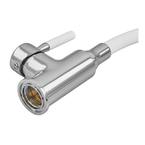 купить Смеситель для кухни ZERIX ATRIUM-011-T REFL.WHITE (Цвет хром+силиконовый излив белый) (ZX4719) фото
