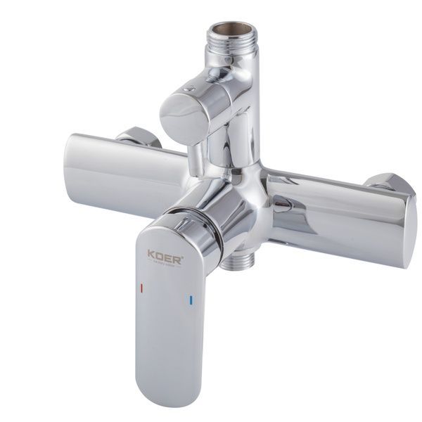 купить Душевая колонна со смесителем KOER KB-52028-01, 2 функции (Цвет хром) (KR5309) фото