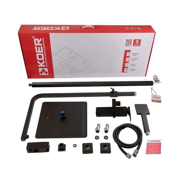купити Душова колона із змішувачем Koer KB-56010-05 (Колір чорний) (KR3495) фото