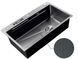 Мойка из нерж. стали MIXXUS PREMIUM MH7545-SET-05 MICRO DECOR NANO-BLACK (3.0/0.8) комплект (Цвет графит) (MX9633) MX9633 фото 5