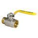 Кран кульовий KOER KR.215.G - 1" FM ГШВ YELLOW, ручка "важіль" жовта (KR0124) KR0124 фото 3