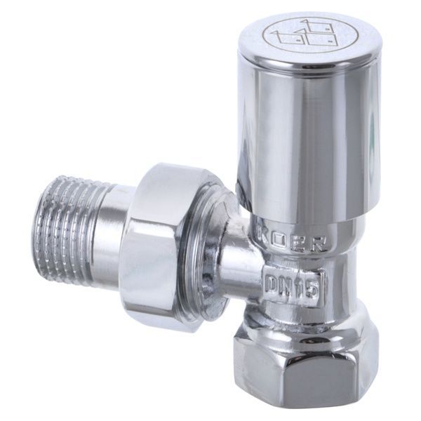 купить Кран для рушникосушки кутовий Koer KR.531 - 1/2" (Продається по 1 шт.) (KR3073) фото