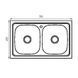 Мойка кухонная Zerix Z7848D-08-180MD Double (micro decor) (ZS0579) ZS0579 фото 4