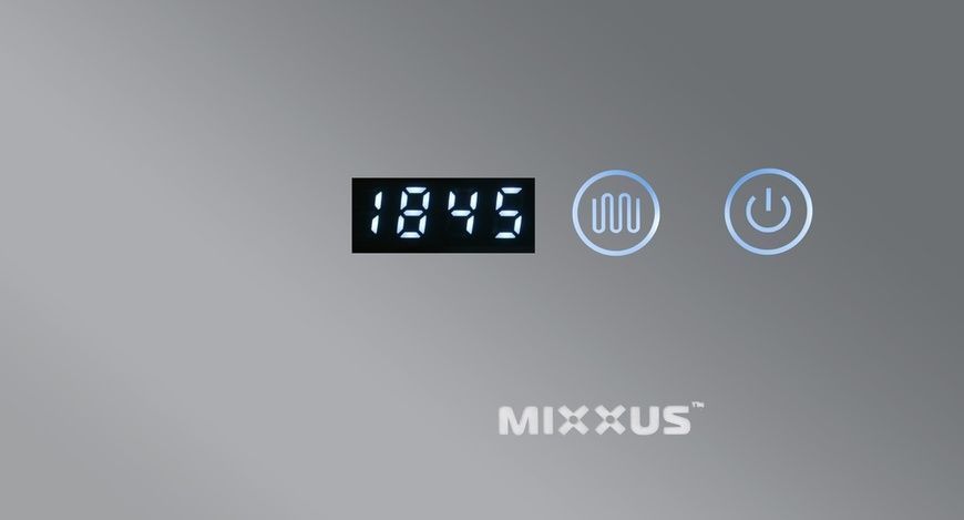 купити Дзеркало MIXXUS HARD MR06-50x80-CASE з LED Touch, Anti-fog, димером, рег. яскравості, годинником (MI6657) фото