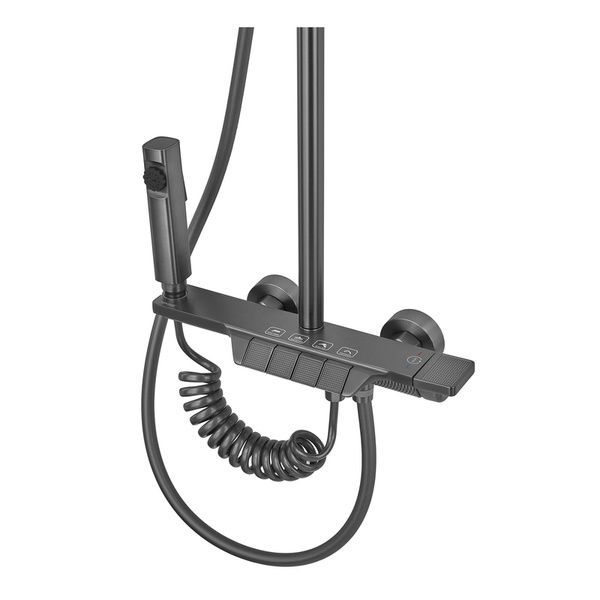 купити Душова колона зі змішувачем Mixxus Premium Terra 029-J Graphite (колір графіт) (MI8386) фото