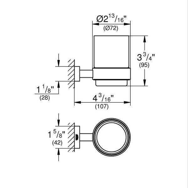 купить Набор аксессуаров 3в1 Grohe Essentials Cube (BF40511EC) фото