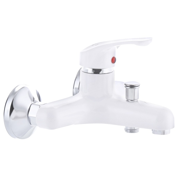 Змішувач для ванни PLAMIX AFINA-009 Білий (без шланга і лійки) (PM0565) PM0565 фото