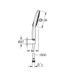 Душовий набір з тримачем, 3 режими струменю Grohe Rainshower SmartActive (26589000) 26589000 фото 6