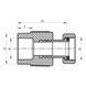 Муфта з накидною гайкою 20x1 /2F PPR Koer K0141.PRO (KP0178) KP0178 фото 2