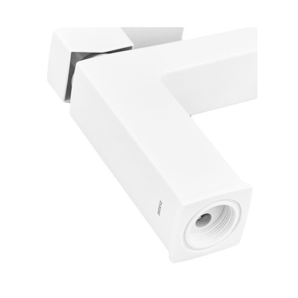 купити Змішувач для умивальника Plamix Kubus-001 SET White (з підведенням) (PM0671) фото