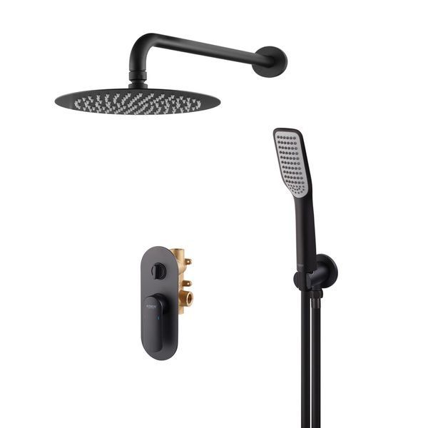 купити Вбудована душова система Koer KB-62028-05 2 функції (Колір чорний) (KR6009) фото