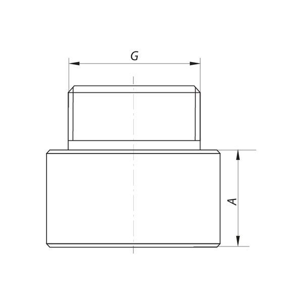 купити Подовжувач 3/4" 60мм (хром) Koer KF.E08-60.CHR (KF0111) фото