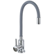 Смеситель для кухни MIXXUS SUS-011 CHROME REFL.GRAY с гибким изливом из нерж. стали SUS304 (Цвет хром+излив серый) (MI6222) MI6222 фото 1