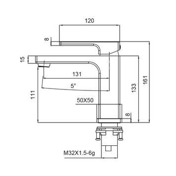 купить Змішувач для умивальника Koer KB-10009-05 (Колір чорний) (KR3499) фото