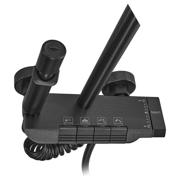 купити Душова колона Armata BCS-009-J Black зі змішувачем з кнопковим перемикачем, 4 режими (CH6508) фото