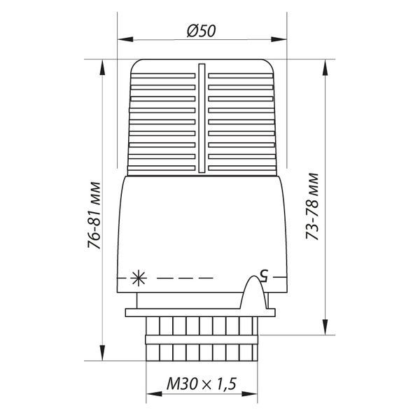 купить Термоголовка с выносным датчиком M30x1.5 Koer KR.1332 (KR2678) фото