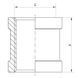 Муфта 1/2" (хром) Koer KF.C06.chr (KF0116) KF0116 фото 2