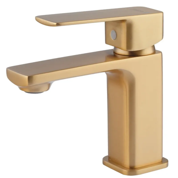 купить Змішувач для умивальника Haiba Kubus 001 BRUSHED GOLD (HB9622) фото