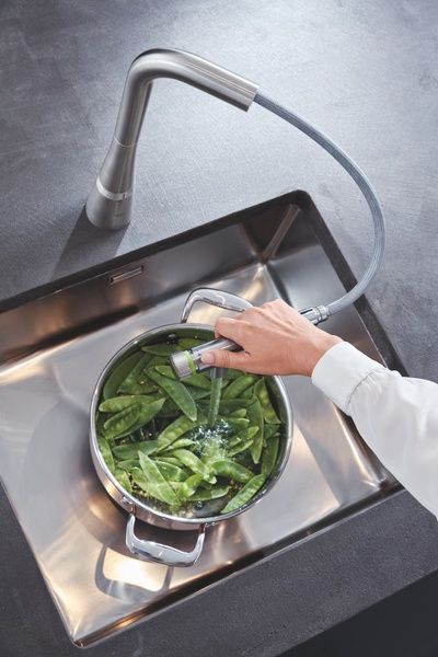 купити Змішувач для кухні з висувним виливом Grohe Zedra SmartControl (31593DC2) фото