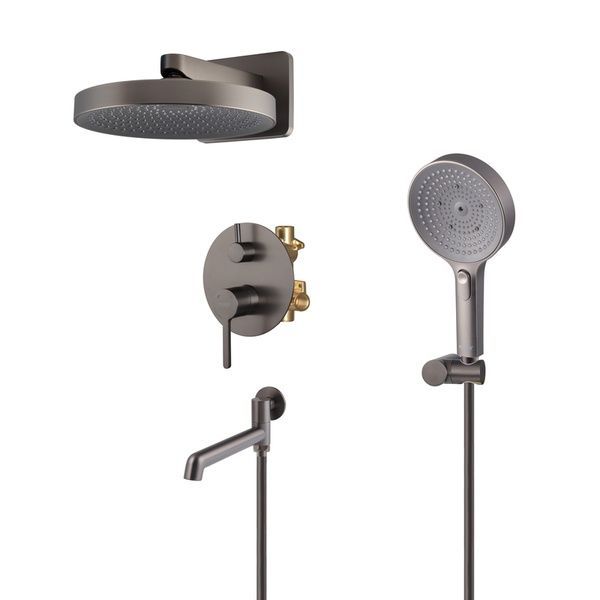 купити Вбудована душова система Koer KB-66029-07 3 функції (Колір графіт) (KR5954) фото