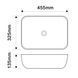 Раковина накладна MIXXUS PREMIUM DIVERSE-0112 MARBLE 455х325х135mm (MP6543) MP6543 фото 4
