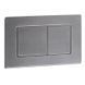 Панель змиву Koer KT-0612-07 240x160x10mm з нержавіючої сталі, кнопка квадр. (колір графіт) (KR6122) KR6122 фото 3