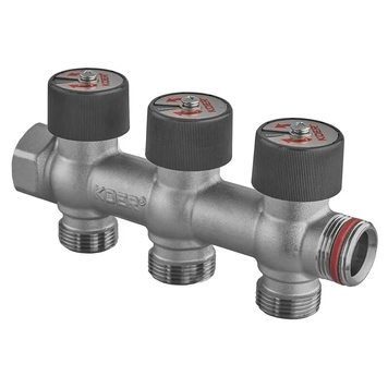 купить Коллектор вентильный без фитинга 3/4"x3/4"x3/4"x3 WAYS (KOER KR.1128-3) (KR5872) фото
